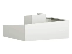 Maceta para Jardín | Jardinera | Macetero Blanco 100 x 100 x 50 cm Acero