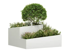 Maceta para Jardín | Jardinera | Macetero Blanco 80 x 80 x 50 cm