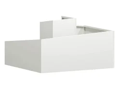 Maceta para Jardín | Jardinera | Macetero Blanco 80 x 80 x 50 cm