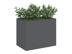 Maceta para Jardín | Jardinera | Macetero Antracita Acero laminado en frío