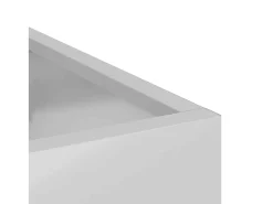 Maceta para Jardín | Jardinera | Macetero Plateado Acero galvanizado