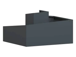 Maceta para Jardín | Jardinera | Macetero Antracita 80 x 80 x 50 cm