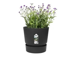 Maceta redonda 40 - Exterior Ø 39 x 36,8 cm - Living negro