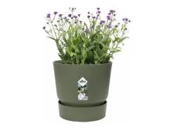 Maceta redonda 30 - Exterior Ø 29,5 x 27,8 cm - Verde hoja
