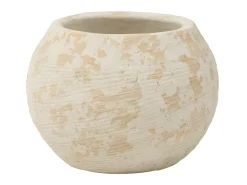 Maceta rustica arcilla blanco Alt. 17 cm