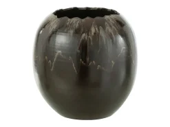 Macetero de cerámica marrón 30*30*30 cm