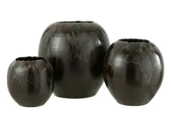 Macetero de cerámica marrón 50*50*50 cm
