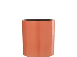 Macetero de cerámica rosa de 25x25x25 cm