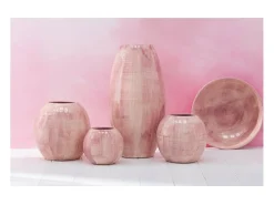Macetero de cerámica rosa 24*24*21 cm