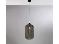 Malena Lámpara de techo en metal y aluminio cromo pulido con LED integrado H.12 Ø40 BL247-PCR