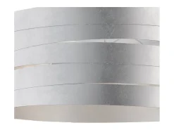 Mambo - Lámpara de suspensión en hierro lacado blanco con decoración. Plata antigua y cables de acero regulables 3 luces 120 - Ø45 - BL157-3-ARG
