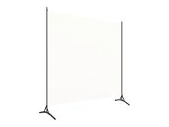 Mampara divisoria blanca de tela 175x180 cm