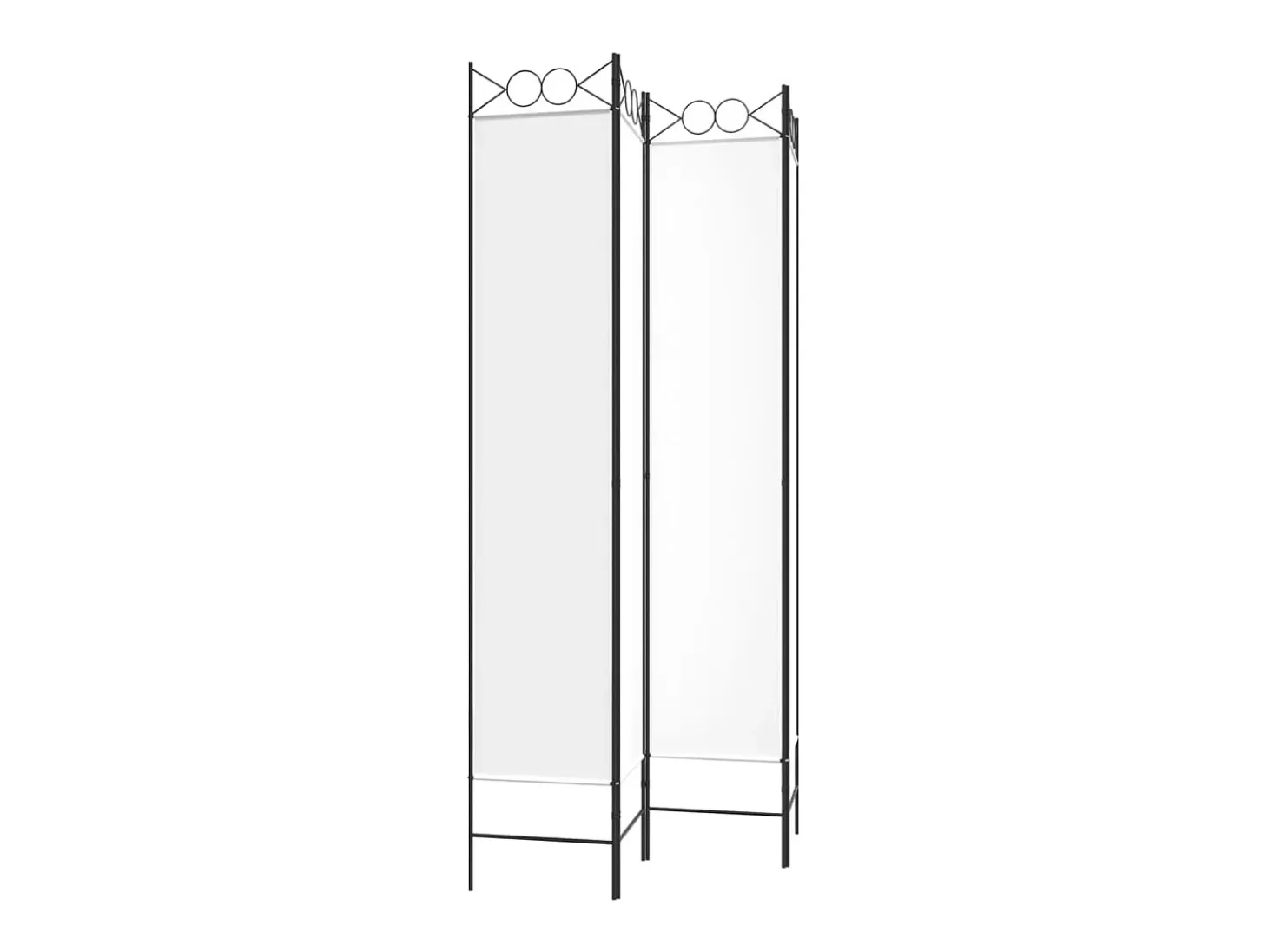 Mampara divisoria de 4 paneles Tela Blanca 160x220 cm