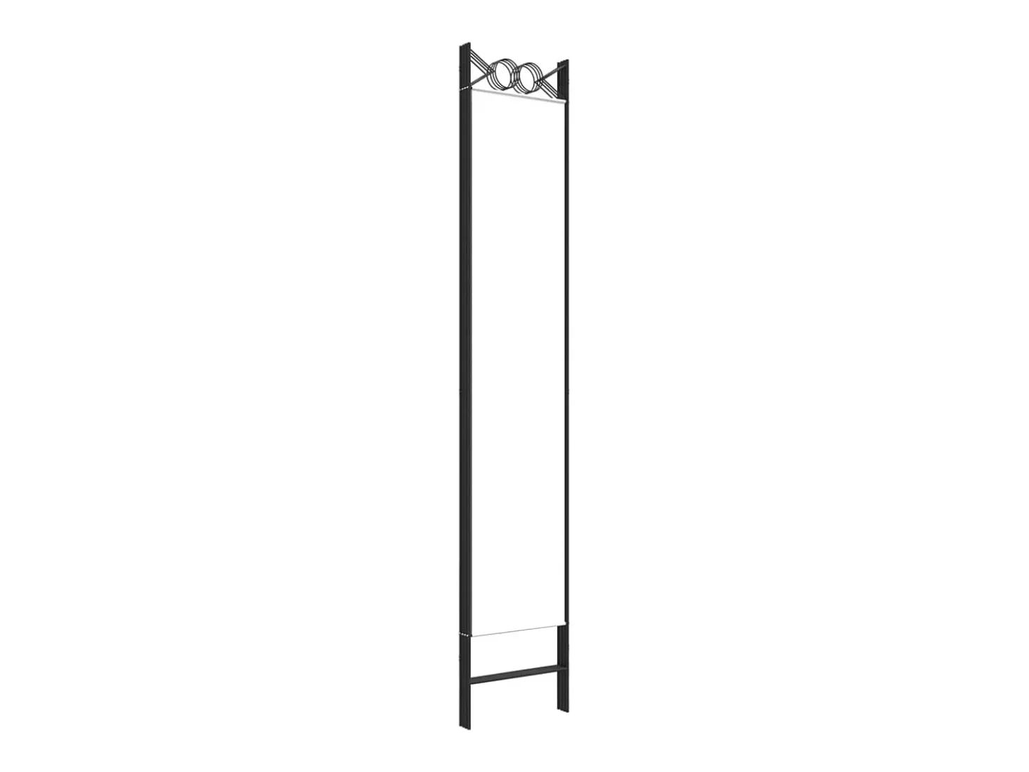 Mampara divisoria de 4 paneles Tela Blanca 160x220 cm
