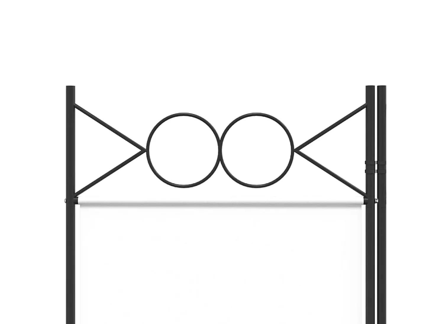 Mampara divisoria de 4 paneles Tela Blanca 160x220 cm