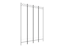 Mampara divisoria de 4 paneles Tela Blanca 160x220 cm