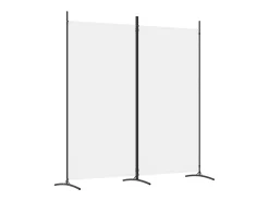 Mampara divisoria de 2 paneles Tela Blanca 175x180 cm