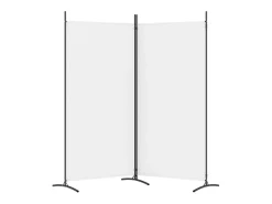 Mampara divisoria de 2 paneles Tela Blanca 175x180 cm