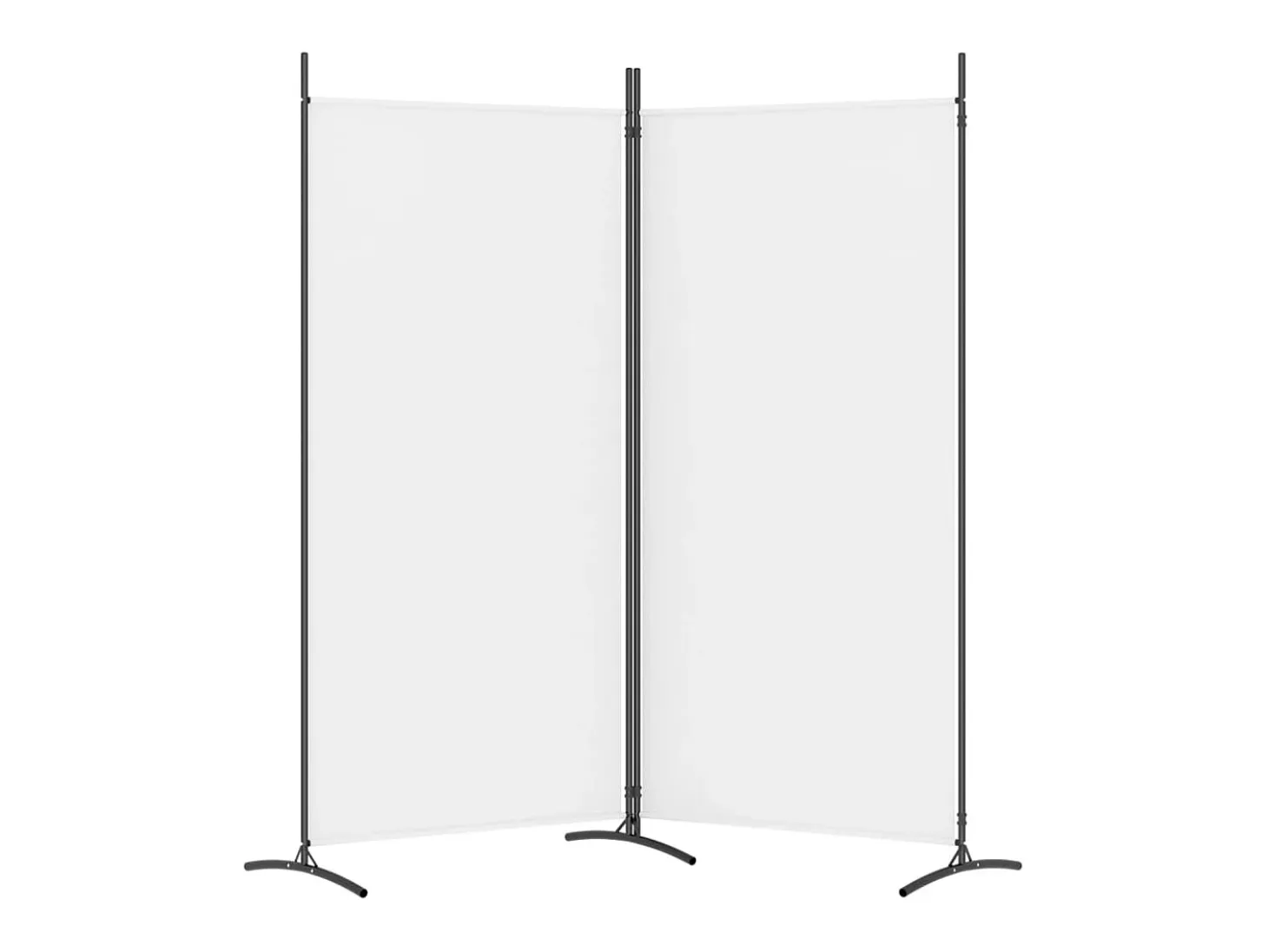 Mampara divisoria de 2 paneles Tela Blanca 175x180 cm