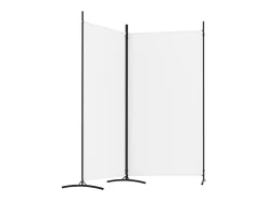 Mampara divisoria de 2 paneles Tela Blanca 175x180 cm