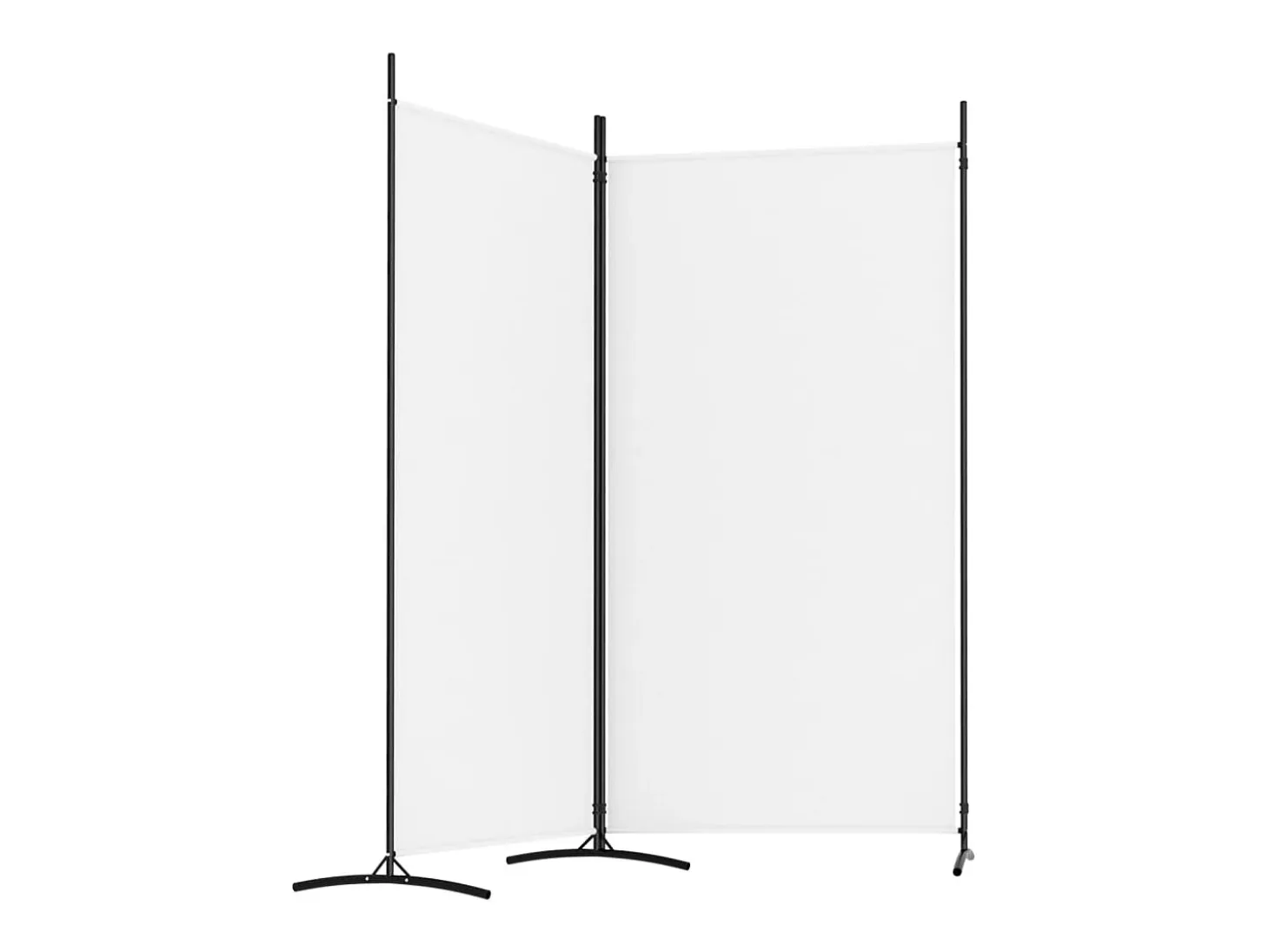 Mampara divisoria de 2 paneles Tela Blanca 175x180 cm