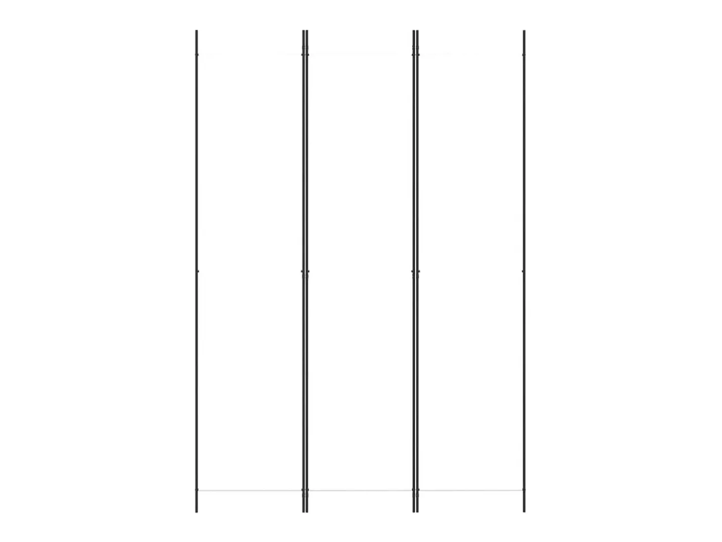 Mampara divisoria de 3 paneles Tela Blanca 150x220 cm