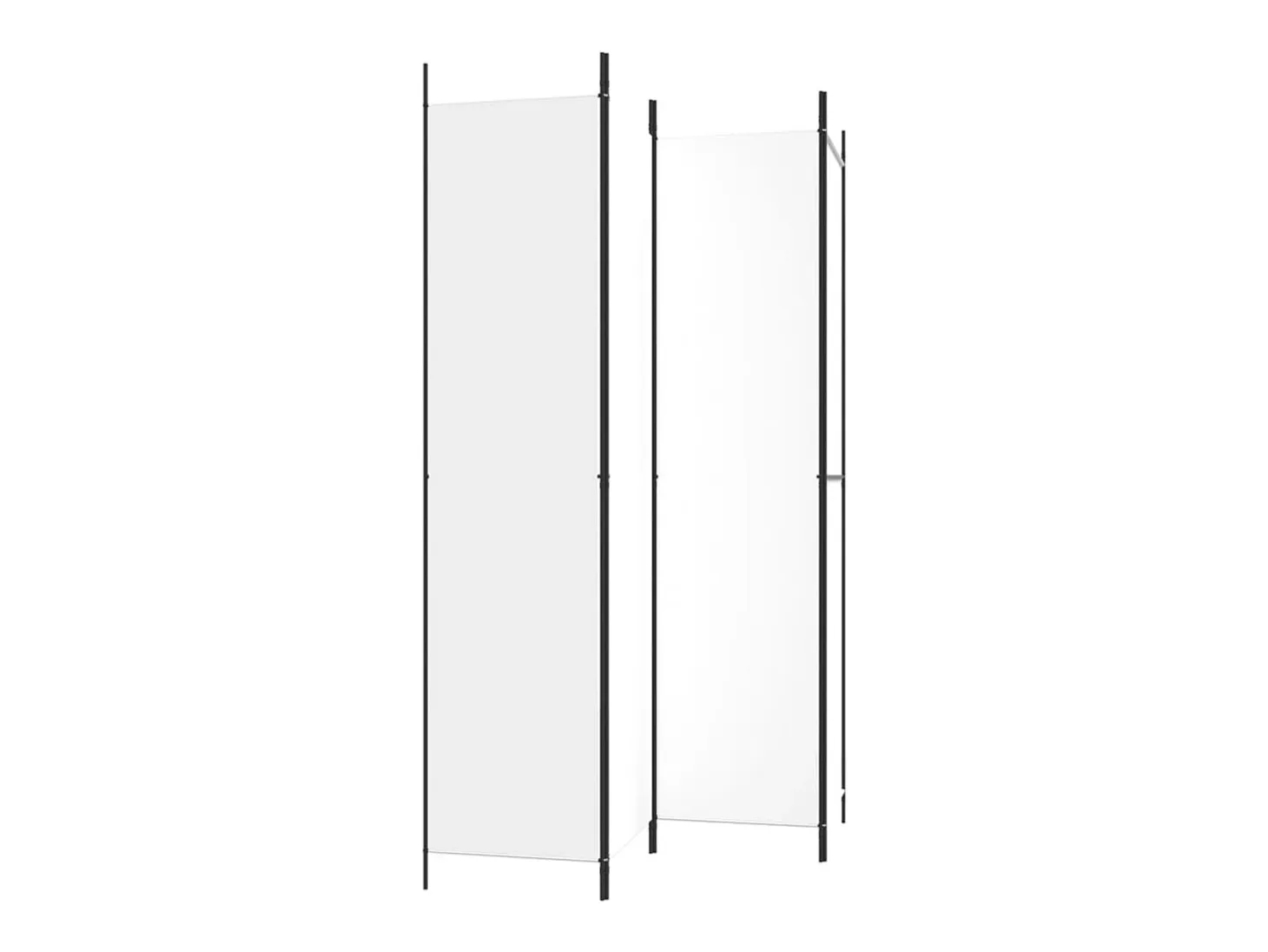 Mampara divisoria de 4 paneles Tela Blanca 200x220 cm