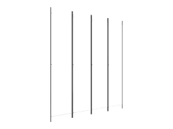 Mampara divisoria de 4 paneles Tela Blanca 200x220 cm