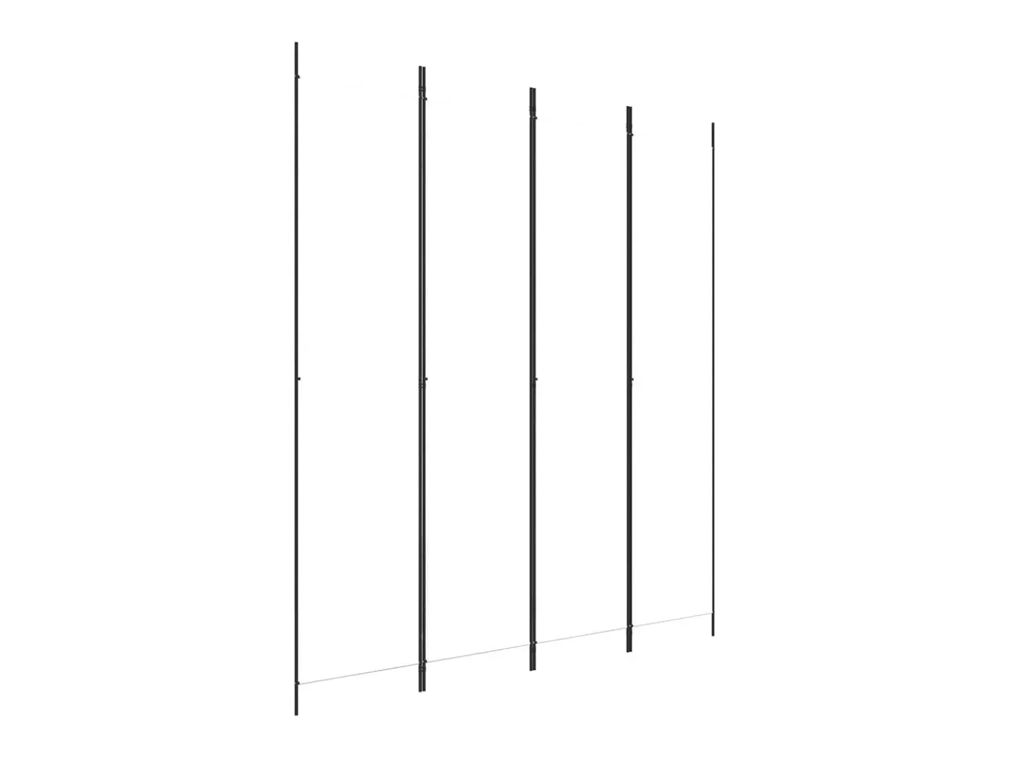 Mampara divisoria de 4 paneles Tela Blanca 200x220 cm