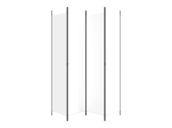 Mampara divisoria de 4 paneles Tela Blanca 200x220 cm