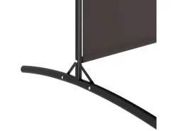 Mampara divisoria de 2 paneles Marrón 348x180 cm Tela