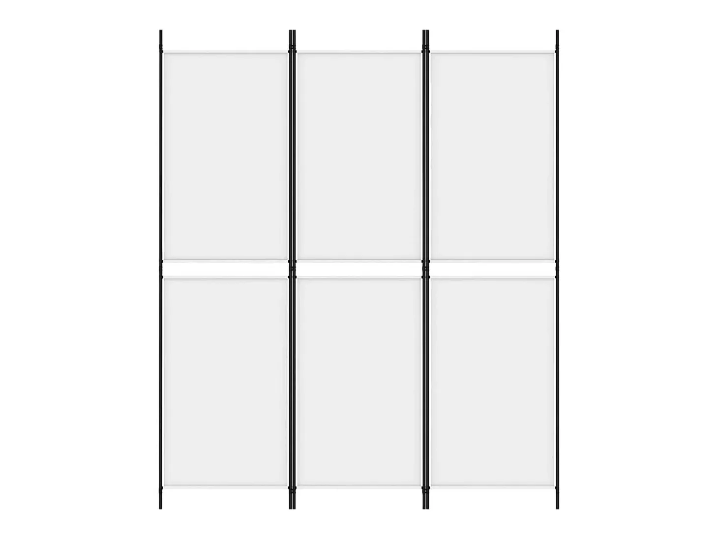 Mampara divisoria de 3 paneles Tela Blanca 150x180 cm