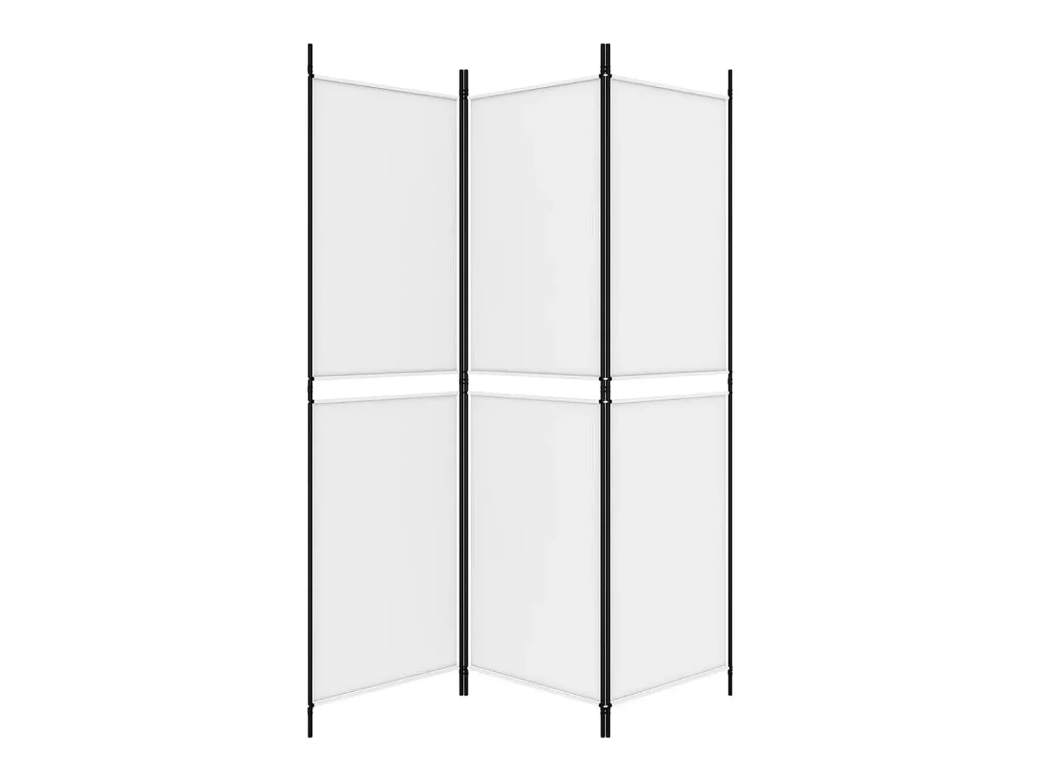 Mampara divisoria de 3 paneles Tela Blanca 150x180 cm