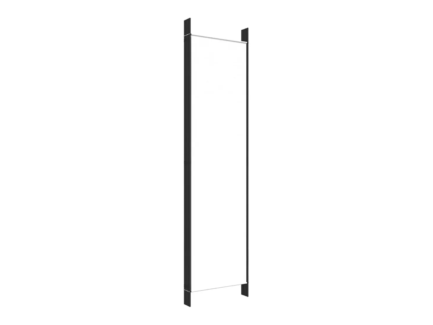 Mampara divisoria de 6 paneles Tela Blanca 300x200 cm