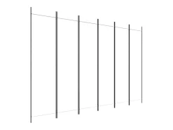 Mampara divisoria de 6 paneles Tela Blanca 300x200 cm