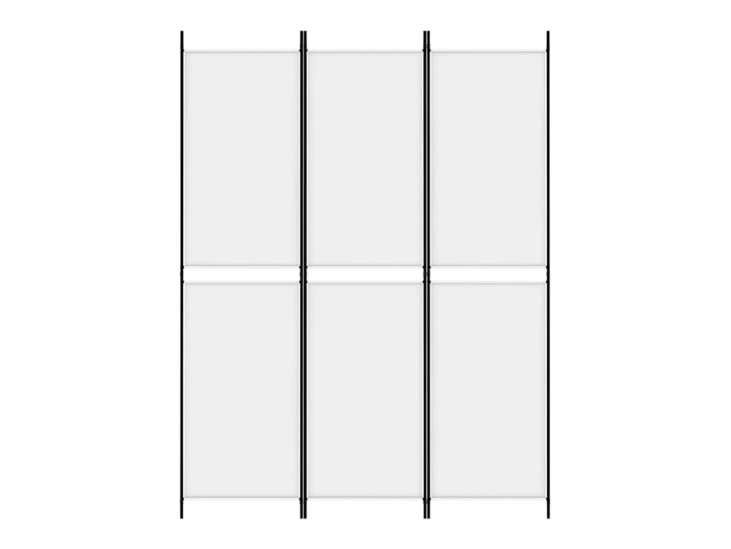 Mampara divisoria de 3 paneles Tela Blanca 150x200 cm