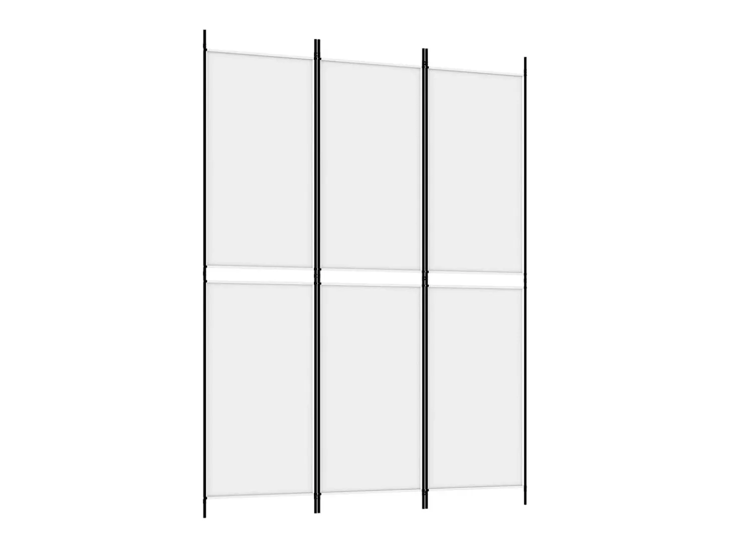 Mampara divisoria de 3 paneles Tela Blanca 150x200 cm
