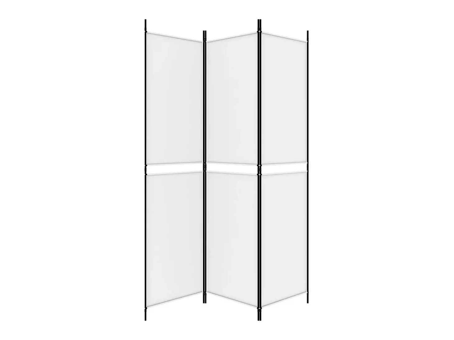 Mampara divisoria de 3 paneles Tela Blanca 150x200 cm
