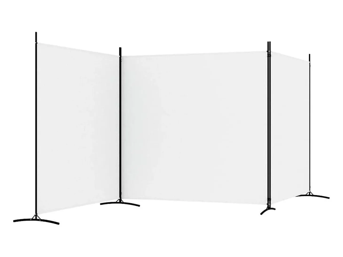 Mampara divisoria de 3 paneles Tela Blanca 525x180 cm