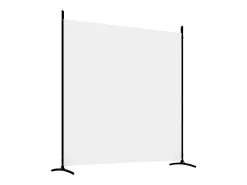 Mampara divisoria de 3 paneles Tela Blanca 525x180 cm