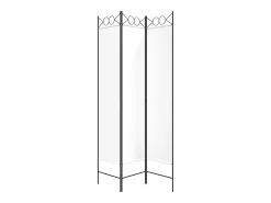 Mampara divisoria de 3 paneles Tela Blanca 120x200 cm
