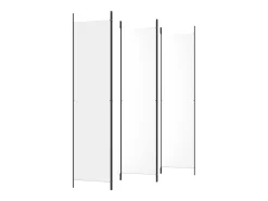 Mampara divisoria de 5 paneles Tela Blanca 250x220 cm