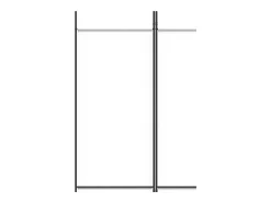 Mampara divisoria de 5 paneles Tela Blanca 250x220 cm