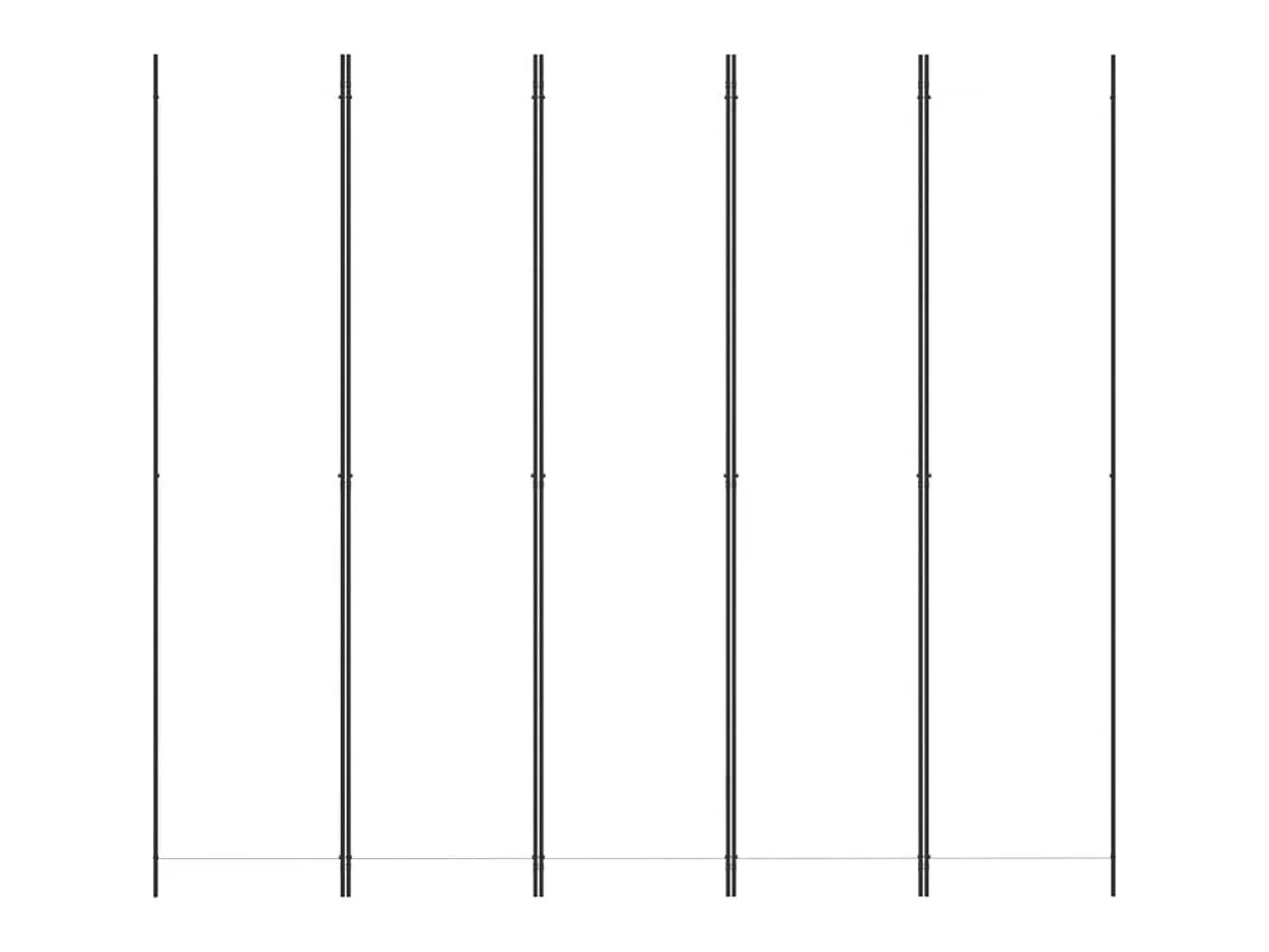 Mampara divisoria de 5 paneles Tela Blanca 250x220 cm