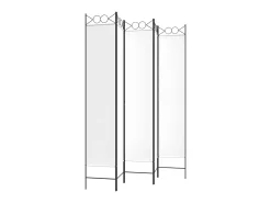 Mampara divisoria de 5 paneles Tela Blanca 200x220 cm