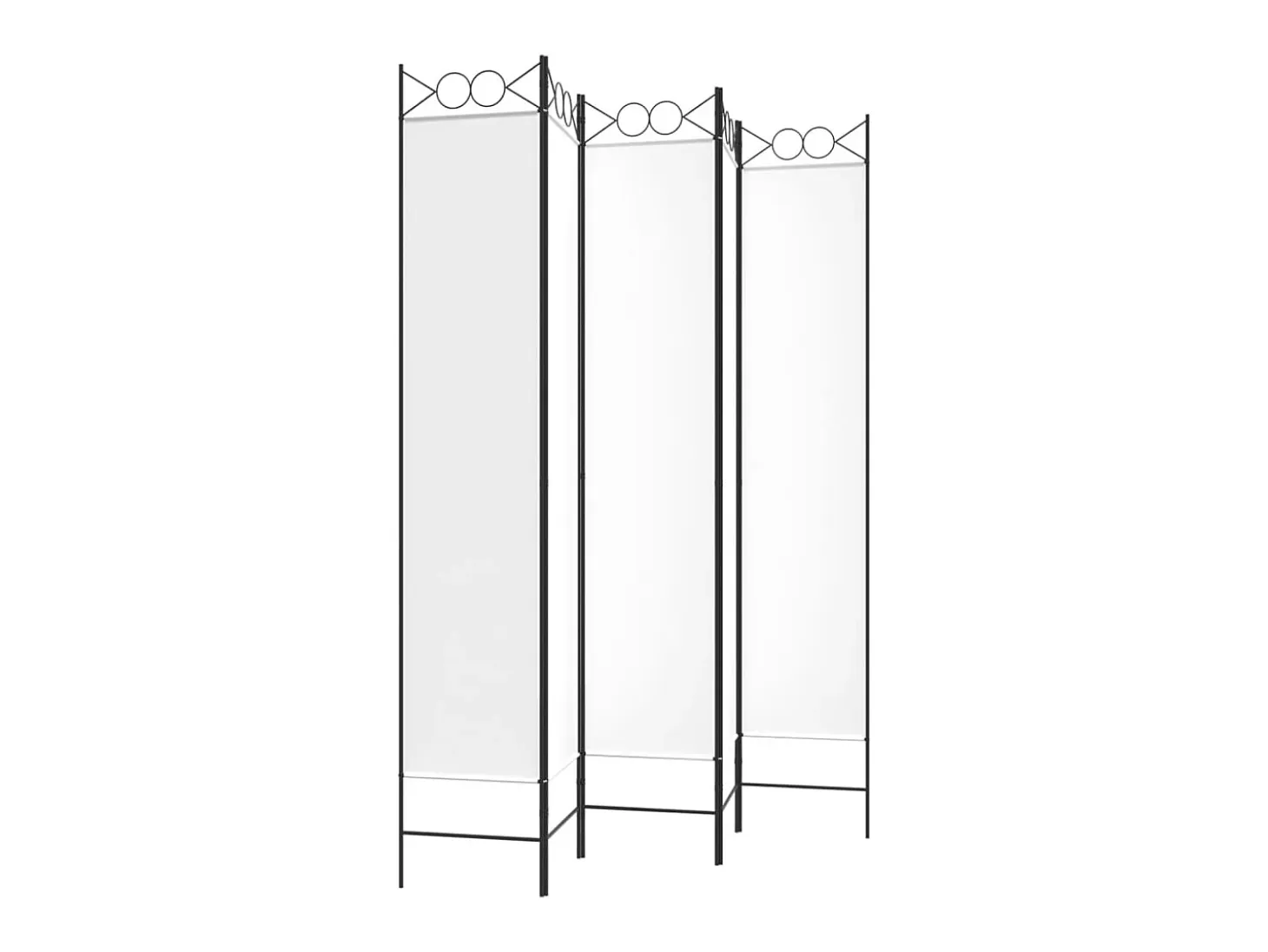 Mampara divisoria de 5 paneles Tela Blanca 200x220 cm