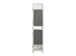 Mampara divisoria de 3 paneles Gris 105x165 cm Tela