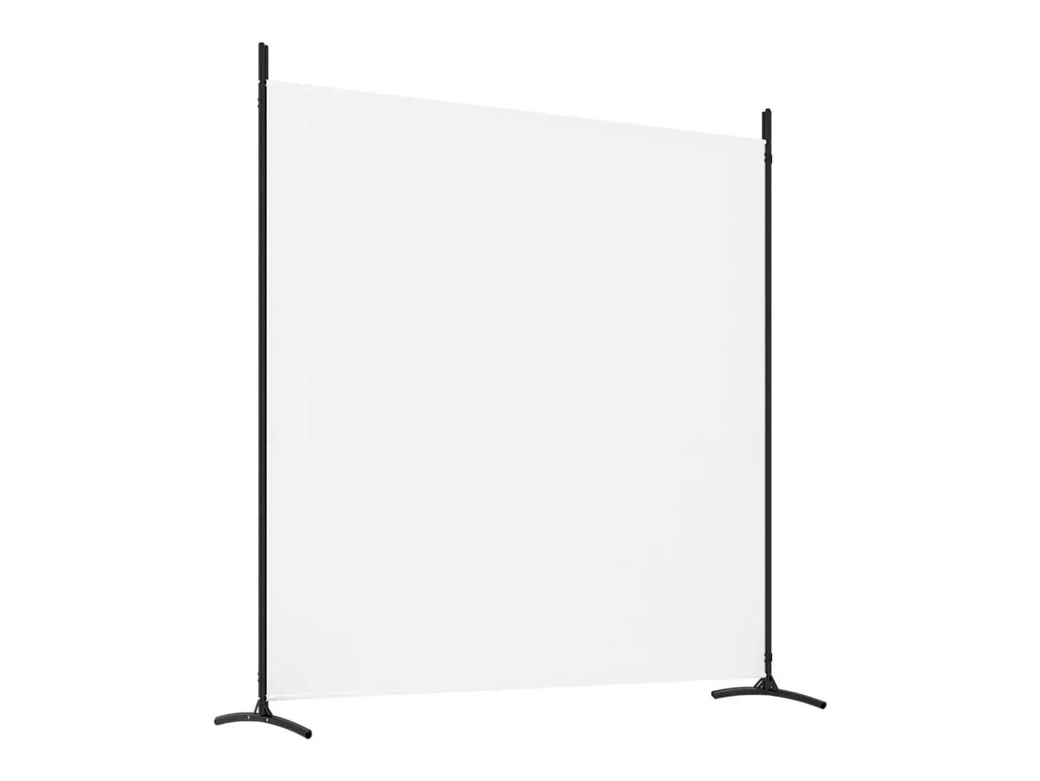 Mampara divisoria de 4 paneles Blanco 698x180 cm Tela