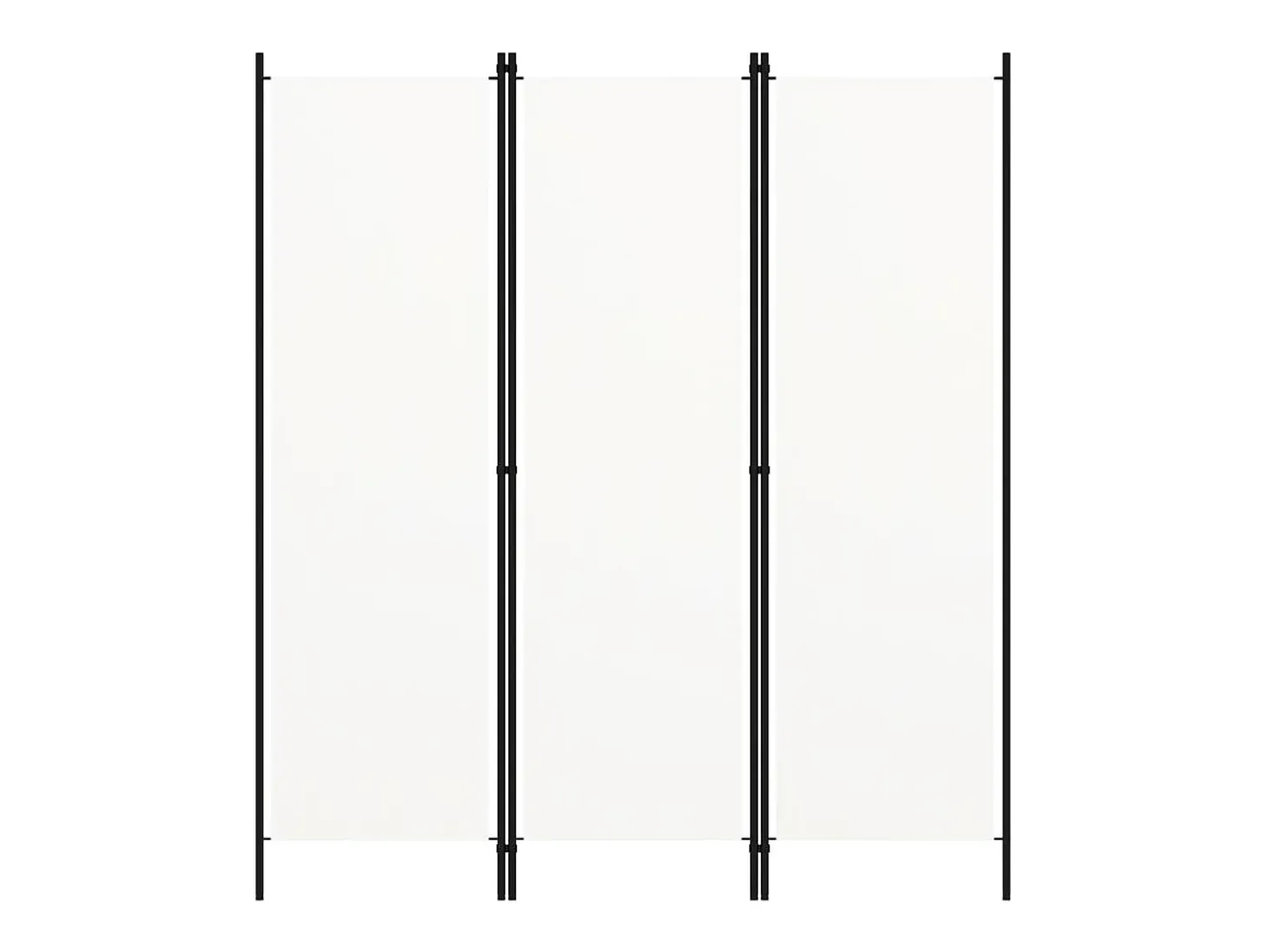 Mampara divisoria de 3 paneles Blanca 150x180 cm