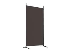 Mampara divisoria de 2 paneles Marrón 175x180 cm Tela